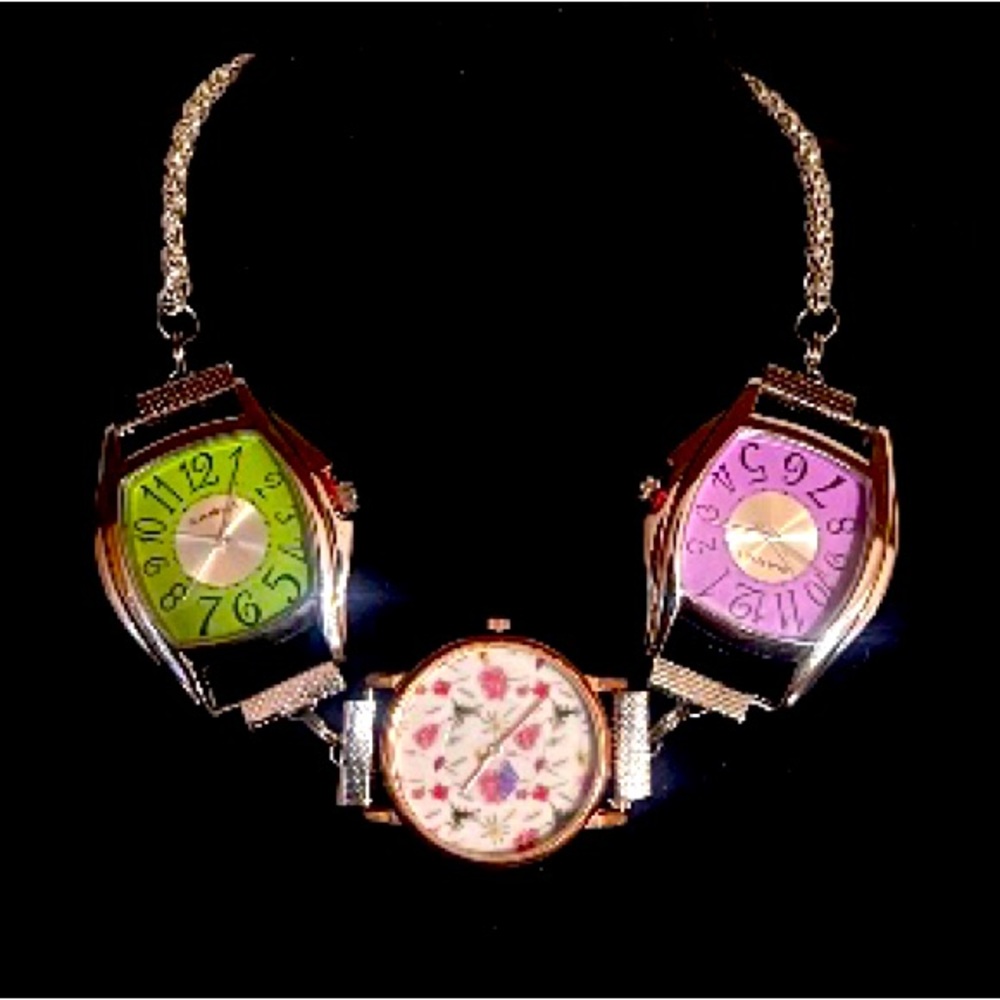 Handmade, watch, choker necklace